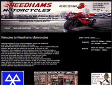 Tablet Screenshot of needhamsmotorcyclesdoncaster.co.uk